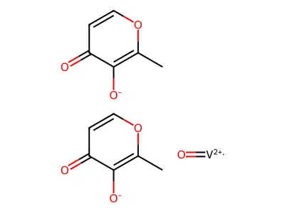 Bis(maltolato)oxovanadium structure