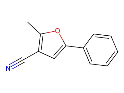 2-Methyl-5-phenylfuran-3-carbonitrile structure