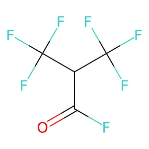 Propanoyl fluoride, 3,3,3-trifluoro-2-(trifluoromethyl)- structure