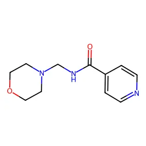 N-(吗啉甲基)异烟酰胺 structure
