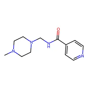 N-(4-甲基-1-哌嗪基甲基)异烟酰胺 structure