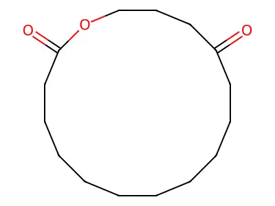Oxacyclohexadecane-2,13-dione structure