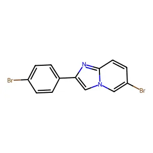 6-Bromo-2-(4-bromophenyl)imidazo[1,2-a]pyridine structure