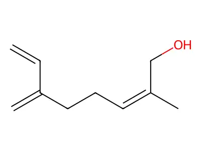 (Z)-2-Methyl-6-methylene-2,7-octadien-1-ol structure