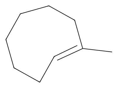 1-Methylcyclooctene structure