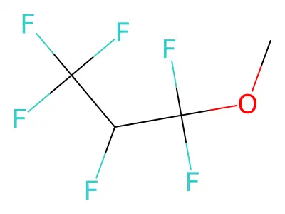 1,1,2,3,3,3-Hexafluoropropyl methyl ether structure