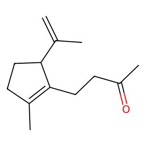 4-((5S)-2-Methyl-5-prop-1-en-2-ylcyclopenten-1-yl)butan-2-one structure