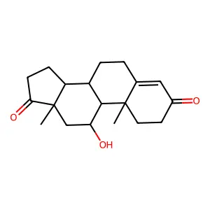 11beta-Hydroxyandrost-4-ene-3,17-dione structure