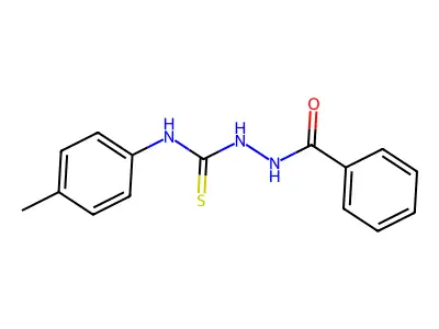 1-Benzoyl-4-(4-tolyl)thiosemicarbazide structure