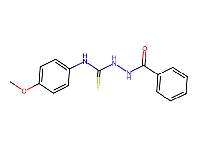 N-{[(4-methoxyphenyl)carbamothioyl]amino}benzamide structure