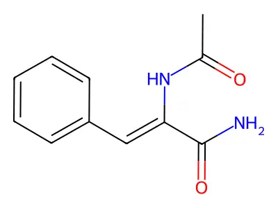 2-Acetylamino-3-phenylprop-2-enamide structure