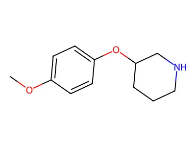 3-(4-Methoxyphenoxy)piperidine structure