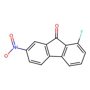 1-Fluoro-7-nitrofluoren-9-one structure