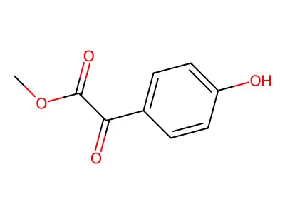 Benzeneacetic acid, 4-hydroxy-alpha-oxo-, methyl ester structure