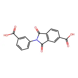 2-(3-Carboxyphenyl)-1,3-dioxoisoindoline-5-carboxylic acid structure
