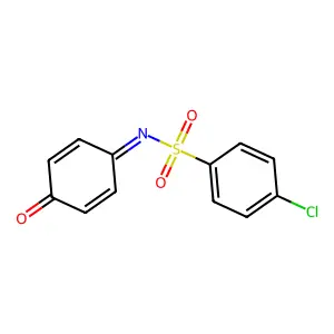 4-Chloro-N-(4-oxo-2,5-cyclohexadien-1-ylidene)benzenesulfonamide structure