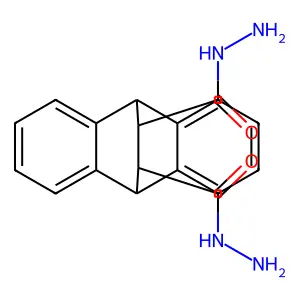 9,10-Dihydro-9,10-ethanoanthracene-11,12-dicarboxylic dihydrazide structure