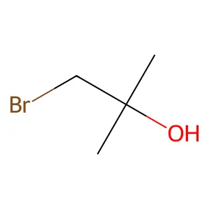 1-Bromo-2-methylpropan-2-ol structure