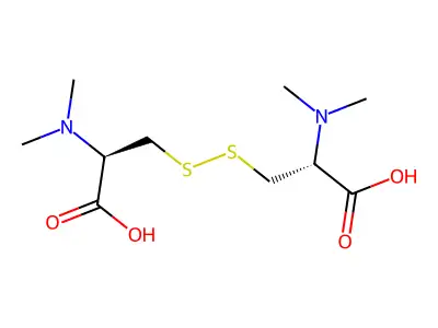 3-[[2-Carboxy-2-(dimethylamino)ethyl]disulfanyl]-2-(dimethylamino)propanoic acid structure