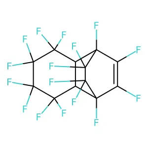 1,4-Ethanonaphthalene, 1,2,3,4,5,5,6,6,7,7,8,8,9,9,10,10-hexadecafluoro-1,4,4a,5,6,7,8,8a-octahydro- structure