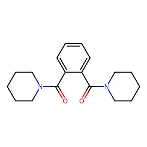 Piperidine, 1,1'-(1,2-phenylenedicarbonyl)bis- structure
