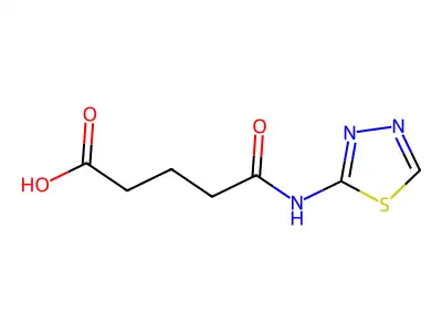 4-([1,3,4]Thiadiazol-2-ylcarbamoyl)-butyric acid structure