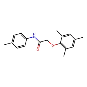 N-(4-methylphenyl)-2-(2,4,6-trimethylphenoxy)acetamide structure