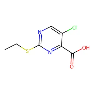 5-Chloro-2-(ethylthio)pyrimidine-4-carboxylic acid structure