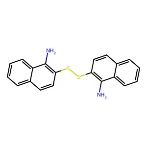 2,2'-Dithiodi(1-naphthylamine) structure