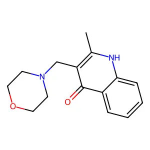 2-methyl-3-(morpholin-4-ylmethyl)-1H-quinolin-4-one structure