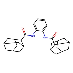 N-[2-(adamantane-2-carbonylamino)phenyl]adamantane-2-carboxamide structure