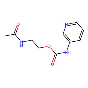 2-Acetamidoethyl pyridin-3-ylcarbamate structure