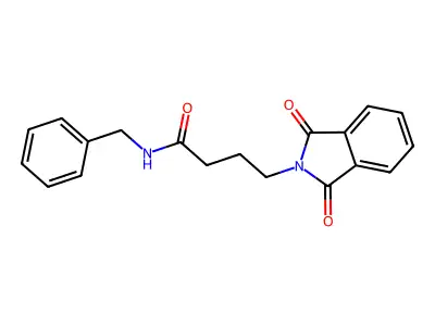 2H-Isoindole-2-butanamide, 1,3-dihydro-1,3-dioxo-N-(phenylmethyl)- structure