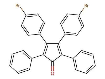2,5-Diphenyl-3,4-di(4-bromophenyl)cyclopentadienone structure
