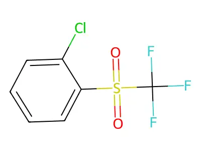1-Chloro-2-((trifluoromethyl)sulfonyl)benzene structure
