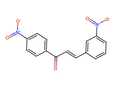 2-Propen-1-one, 3-(3-nitrophenyl)-1-(4-nitrophenyl)-, (2E)- structure