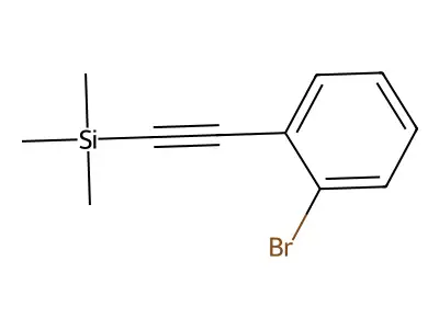 (2-Bromophenylethynyl)trimethylsilane structure