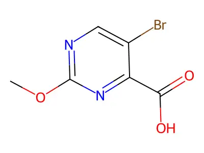 5-Bromo-2-methoxypyrimidine-4-carboxylic acid structure
