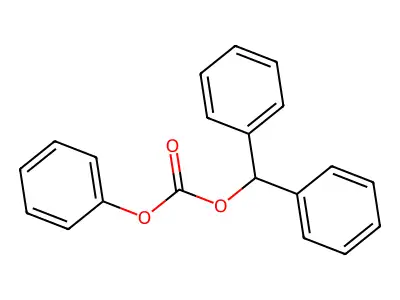 Carbonic acid, diphenylmethyl phenyl ester structure