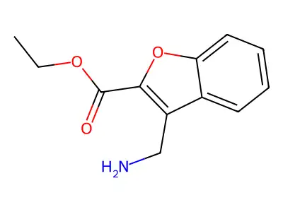 Ethyl 3-(aminomethyl)-1-benzofuran-2-carboxylate structure
