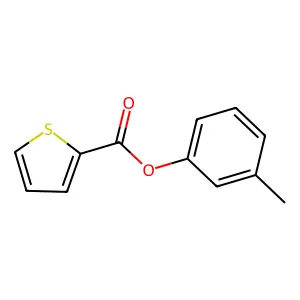 2-Thiophenecarboxylic acid, 3-methylphenyl ester structure