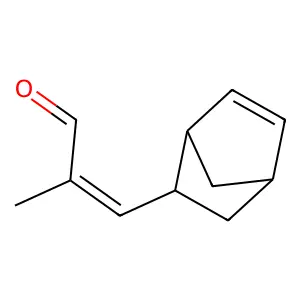 3-Bicyclo(2.2.1)hept-5-en-2-yl-2-methyl-2-propenal structure