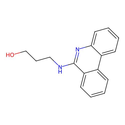 3-(Phenanthridin-6-ylamino)propan-1-ol structure