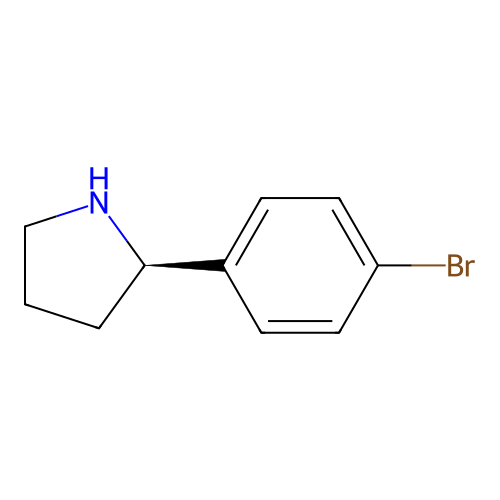 (2R)-2-(4-bromophenyl)pyrrolidine structure