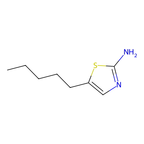 2-Amino-5-pentylthiazole structure