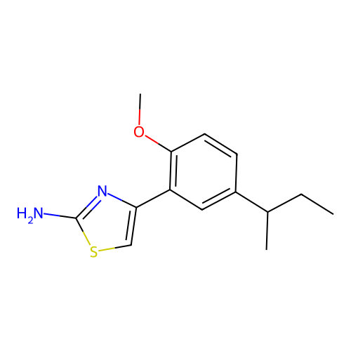 4-[5-(Butan-2-yl)-2-methoxyphenyl]-1,3-thiazol-2-amine structure