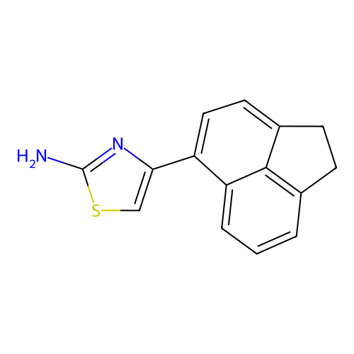 4-(1,2-Dihydroacenaphthylen-5-yl)-1,3-thiazol-2-amine structure