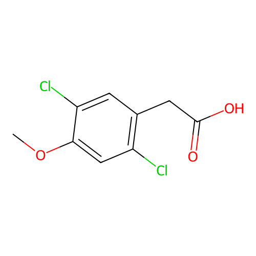 2-(2,5-Dichloro-4-methoxyphenyl)acetic acid structure