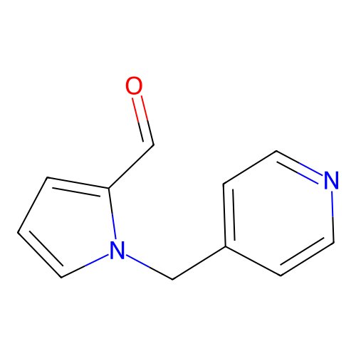 1-(pyridin-4-ylmethyl)-1H-pyrrole-2-carbaldehyde structure