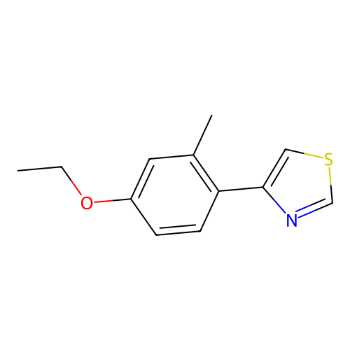4-(4-Ethoxy-2-methylphenyl)-1,3-thiazole structure